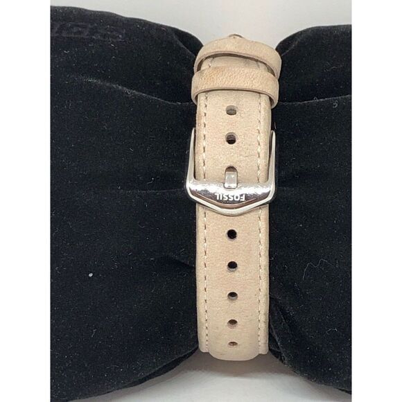 Fossil CH3972 Women's Leather Analog Dial Quardz Genuine Pre-Owned Watch Bb118 - Picture 4 of 10
